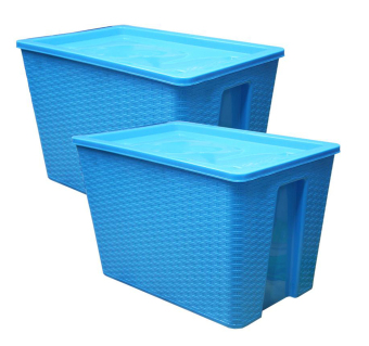 3j 826a 30 l square woven storage box set of 2 blue lazada ph 3j 826a 30 l square woven storage box set of 2 blue lazada ph