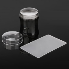 DIY Nail Art Stamping Stamper Scraper Image Plate Transfer Manicure Tool - intl Philippines