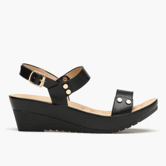 parisian sandals black