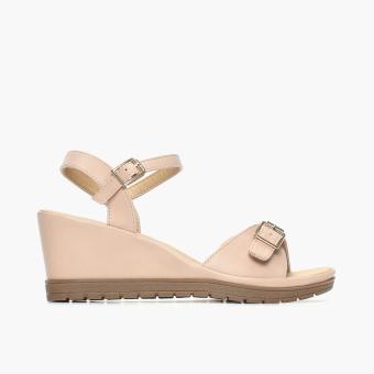 womens light pink wedges