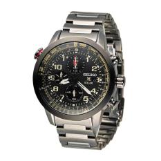 PHP 14.210. Seiko Watch Prospex Solar Chronograph Black Stainless-Steel Case Stainless-Steel Bracelet Mens Japan NWT + Warranty ...