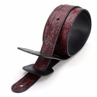 1.5CM Adjustable Black PU Leather Python Skin Pattern Thick Strap Guitar Bass - Intl June 2018 - 4 1.5CM Adjustable Black PU Leather Python Skin Pattern Thick Strap Guitar Bass - Intl - 4