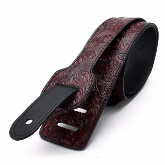 1.5CM Adjustable Black PU Leather Python Skin Pattern Thick Strap Guitar Bass - Intl June 2018 - 3 1.5CM Adjustable Black PU Leather Python Skin Pattern Thick Strap Guitar Bass - Intl - 3