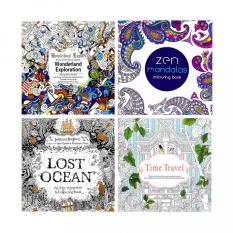 4 UNITS 2016 New Secret Garden An Inky Treasure Hunt And Coloring Book For Children Adult Relieve Stress Kill Time Graffiti Painting Drawing