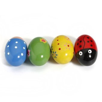 4pcs Wooden Egg Maracas Shakers Music Percussion Toy For Kids(Random Color) April 2018 - 3 4pcs Wooden Egg Maracas Shakers Music Percussion Toy for Kids(Random Color) - 3