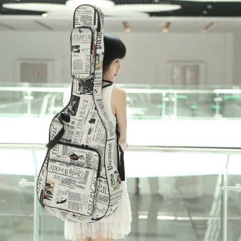 600D Water-resistant Oxford Cloth Newspaper Style Double Stitched Padded Straps Gig Bag Guitar Carrying Case For 40Inchs Acoustic Classic Folk Guitar Outdoorfree June 2018 - 3 600D Water-resistant Oxford Cloth Newspaper Style Double Stitched Padded Straps Gig Bag Guitar Carrying Case for 40Inchs Acoustic Classic Folk Guitar Outdoorfree - 3
