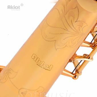 Aklot Bb Soprano Saxophone Sax Gold Lacquered Brass Body With Tunerand Reeds - Intl June 2018 - 3 Aklot Bb Soprano Saxophone Sax Gold Lacquered Brass Body with Tunerand Reeds - intl - 3