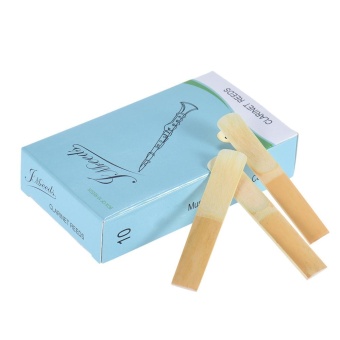 Bb Clarinet Traditional Bamboo Reeds Strength 3.0, Box Of 10 - Intl June 2018 - 5 Bb Clarinet Traditional Bamboo Reeds Strength 3.0, Box of 10 - intl - 5