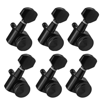Guitar String Peg Locking Tuners Tuning Pegs Machine Heads Black 6RInline - Intl June 2018 - 2 Guitar String Peg Locking Tuners Tuning Pegs Machine Heads Black 6RInline - intl - 2