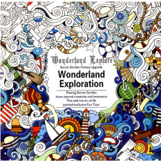 HengSong Secret Garden A Wonderland Exploration And Coloring Book English 12pages