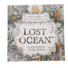 HengSong Secret Garden Lost Ocean And Coloring Book English 12pages