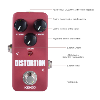 KOKKO FDS2 Mini Distortion Pedal Portable Guitar Effect Pedal - Intl June 2018 - 2 KOKKO FDS2 Mini Distortion Pedal Portable Guitar Effect Pedal - intl - 2