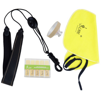 LADE 4-in-1 Alto Saxophone Sax Accessory Kit Belt Cleaning Cloth Reed Aluminum Mute Sax Accessory April 2018 - 5 LADE 4-in-1 Alto Saxophone Sax Accessory Kit Belt Cleaning Cloth Reed Aluminum Mute Sax Accessory - 5