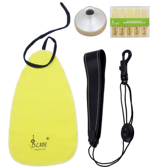 LADE 4-in-1 Alto Saxophone Sax Accessory Kit Belt Cleaning Cloth Reed Aluminum Mute Sax Accessory April 2018 - 3 LADE 4-in-1 Alto Saxophone Sax Accessory Kit Belt Cleaning Cloth Reed Aluminum Mute Sax Accessory - 3