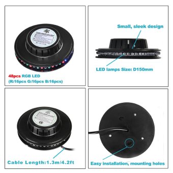 LED RGB Crystal Magic Ball Stage Lighting Light For Disco Dj Bar OrParty June 2018 - 4 LED RGB Crystal Magic Ball Stage Lighting Light For Disco Dj Bar orParty - 4