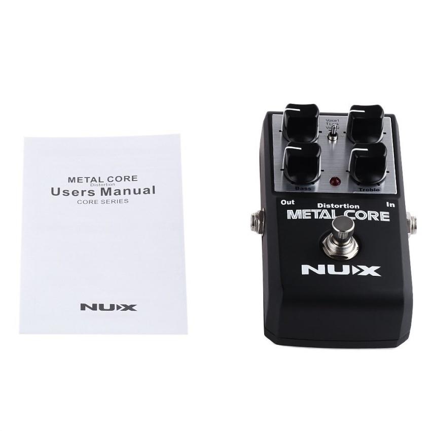 Metal Core Distortion Guitar Effect Pedal True Bypass DesignwithAluminum Alloy Housing 2 Band Eq Tone ...