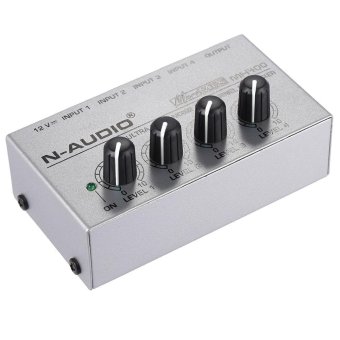 MX400 Ultra-compact Low Noise 4 Channels Line Mono Audio Mixer With Power Adapter Outdoorfree - Intl July 2018 - 2 MX400 Ultra-compact Low Noise 4 Channels Line Mono Audio Mixer with Power Adapter Outdoorfree - intl - 2
