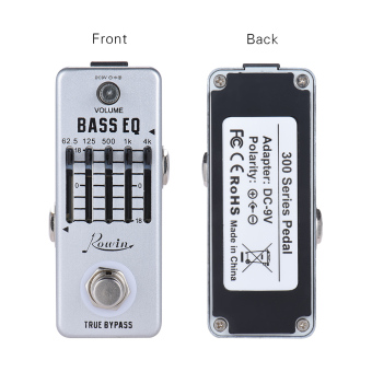 Rowin Bass Guitar Equalizer Effect Pedal 5-Band EQ Aluminum AlloyBody True Bypass - Intl June 2018 - 3 Rowin Bass Guitar Equalizer Effect Pedal 5-Band EQ Aluminum AlloyBody True Bypass - intl - 3
