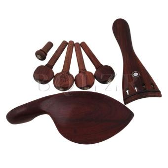 Sour Wood Chinrest Tunners Tailpiece Endpin Violin Parts Red-brown- Intl June 2018 - 2 Sour Wood Chinrest Tunners Tailpiece Endpin Violin Parts Red-brown- intl - 2