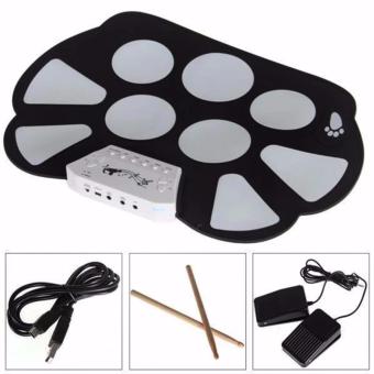 W758 Digital Portable 9 Pad Musical Instrument Electronic Roll-up Drum Kit June 2018 - 3 W758 Digital Portable 9 Pad Musical Instrument Electronic Roll-up Drum Kit - 3