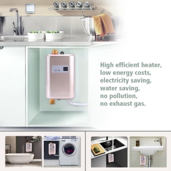 220V 3400W Mini Instant Hot Water Heater Bathroom Kitchen Electric Tankless Machine- Golden - Intl April 2018 - 3 220V 3400W Mini Instant Hot Water Heater Bathroom Kitchen Electric Tankless Machine- Golden - intl - 3