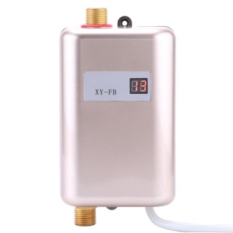 220V 3400W Mini Instant Hot Water Heater Bathroom Kitchen Electric Tankless Machine- Golden - Intl April 2018 - 4 220V 3400W Mini Instant Hot Water Heater Bathroom Kitchen Electric Tankless Machine- Golden - intl - 4