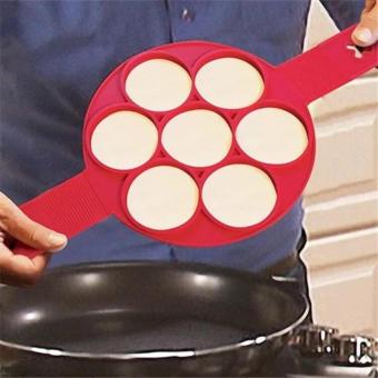 7Holes Silicone Perfect Pancakes Pan Breakfast Maker Egg FlippinFantastic June 2018 - 2 7Holes Silicone Perfect Pancakes Pan Breakfast Maker Egg FlippinFantastic - 2