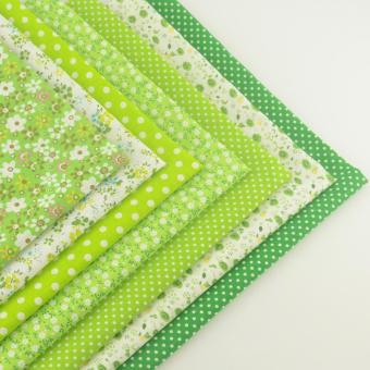 7pcs/set 50cmx50cm Green Cotton Fabric Fat Quarter Bundle Floral Craft Tilda Fabric For Sewing Telas - Intl June 2018 - 3 7pcs/set 50cmx50cm Green Cotton Fabric Fat Quarter Bundle Floral Craft Tilda Fabric for Sewing Telas - intl - 3