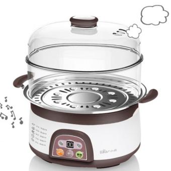 Bear Electric Steamer DZG-3122 Double Stainless Steel 6L Largecapacity (Brown) - Intl June 2018 - 2 Bear electric steamer DZG-3122 double stainless steel 6L largecapacity (Brown) - intl - 2