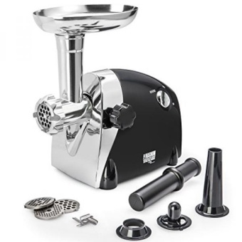 Meat Grinders, Gourmia GMG7500 Prime Plus Stainless Steel Electric Meat  Grinder Different Grinding Plates, Sausage Funnels And Kibbeh Attachment  Recipe Book Included 800 Watts ETL Approved 2200 Watts Max.