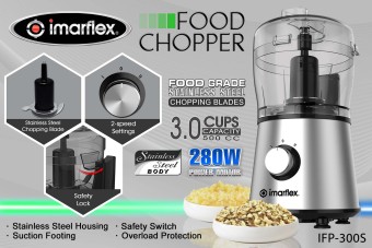 Imarflex IFP-300S Food Chopper 500cc June 2018 - 2 Imarflex IFP-300S Food Chopper 500cc - 2