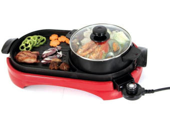 J&J Multi-function Electric Hotplate Grill (Red) June 2018 - 2 J&J Multi-function Electric Hotplate Grill (Red) - 2