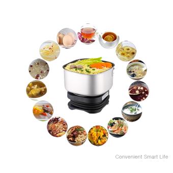 Mini Universal Electric Travel Multi Cooker 110V/220V Portable Light Coated Aluminum CE RoHS GS - Intl June 2018 - 2 Mini Universal Electric Travel Multi Cooker 110V/220V Portable Light Coated Aluminum CE RoHS GS - intl - 2