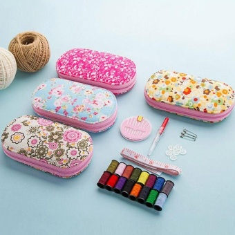 Portable Mini Sewing Kit Box With Needle Threads Pin Scissor - Intl June 2018 - 4 Portable Mini Sewing Kit Box with Needle Threads Pin Scissor - intl - 4
