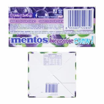 Mentos Incredible Chew Grape June 2018 - 5 Mentos Incredible Chew Grape - 5