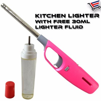 Refillable Kitchen Lighter With Free 30mL Lighter Fluid (Pink) June 2018 - 2 Refillable Kitchen Lighter With Free 30mL Lighter Fluid (Pink) - 2