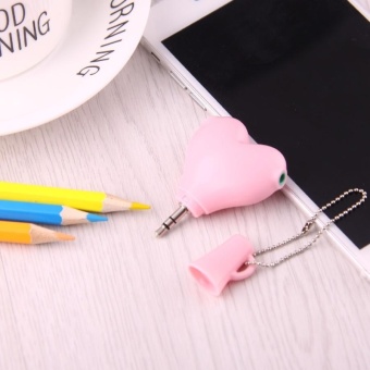1 Male To 2 Females 3.5mm Jack Plug Multi-function Heart ShapedEarphone Audio Video Splitter Adapter With Key Chain For IPhone,IPad, IPod, Samsung, Xiaomi, HTC And Other 3.5 Mm Audio InterfaceElectronic Digital Products(Pink) - Intl June 2018 - 4 1 Male To 2 Females 3.5mm Jack Plug Multi-function Heart ShapedEarphone Audio Video Splitter Adapter With Key Chain For IPhone,IPad, IPod, Samsung, Xiaomi, HTC And Other 3.5 Mm Audio InterfaceElectronic Digital Products(Pink) - intl - 4