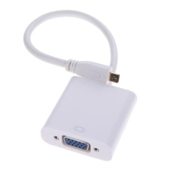 1080P Micro HDMI To VGA With Audio Converter Cable(White) - Intl June 2018 - 4 1080P Micro HDMI to VGA with Audio Converter Cable(White) - intl - 4