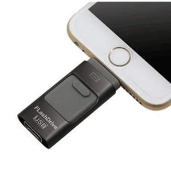 128GB 3in1 Usb Flash Drive For IPhone/iPad/Android/PC I-FlashdrivePen Drive Micro USB OTG Usb Flash Stick (Black+Gray) - Intl June 2018 - 4 128GB 3in1 Usb flash drive For iPhone/iPad/Android/PC i-FlashdrivePen Drive Micro USB OTG Usb Flash stick (Black+Gray) - intl - 4
