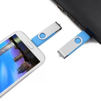 128GB OTG Flash Drive Memory Stick U Disk For Android PC (Darkblue) June 2018 - 2 128GB OTG Flash Drive Memory Stick U Disk for Android PC (Darkblue) - 2