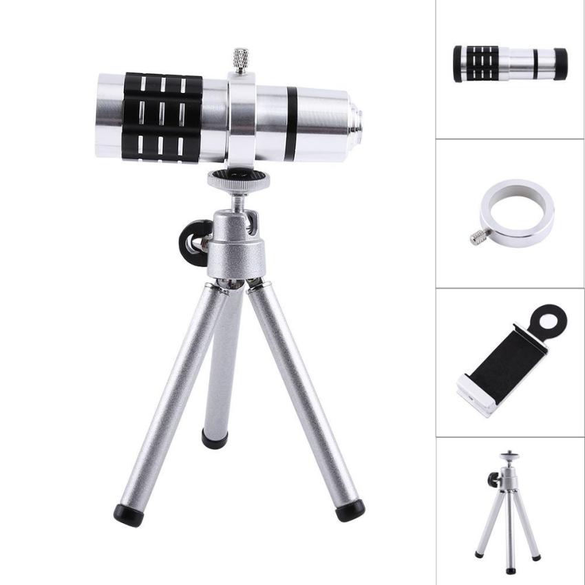 12Pcs Zoom Camera Telephoto Telescope Lens + Mount Tripod Kit ForSmart Phone Universal - Intl June 2018 - 3 12Pcs Zoom Camera Telephoto Telescope Lens + Mount Tripod Kit ForSmart Phone Universal - intl - 3