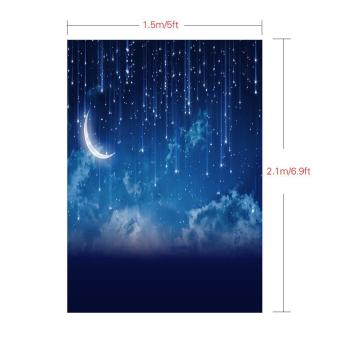 1.5 * 2.1m/5 * 6.9ft Photography Backdrop Background Digital Printed Star Moon Night Pattern For Kid Children Baby Newborn Portrait Studio Photography - Intl June 2018 - 2 1.5 * 2.1m/5 * 6.9ft Photography Backdrop Background Digital Printed Star Moon Night Pattern for Kid Children Baby Newborn Portrait Studio Photography - intl - 2