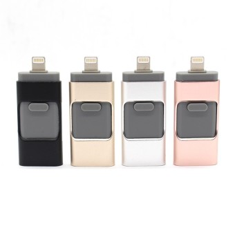 16GB I-Easy Drive Smart Phone U Disk/3 In 1 Otg Usb Flash Drive ForiPhone 5/6s/6 Plus/7/7 Plus IPad PC+Mobile Phone Bracket + Usbflash Cable_gold - Intl June 2018 - 4 16GB i-Easy Drive Smart phone U Disk/3 in 1 Otg Usb Flash Drive ForiPhone 5/6s/6 plus/7/7 plus iPad PC+Mobile phone bracket + usbflash cable_gold - intl - 4