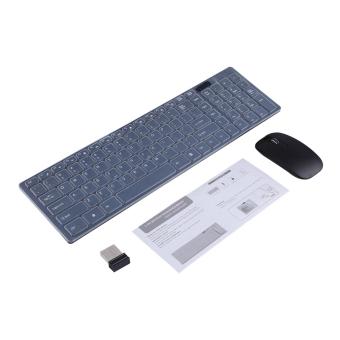 2.4G Optical Wireless Keyboard And Mouse Mice USB Receiver Combo Kit For MAC PC Black - Intl June 2018 - 5 2.4G Optical Wireless Keyboard and Mouse Mice USB Receiver Combo Kit for MAC PC Black - intl - 5