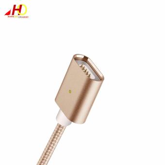 2in1 Magnetic Lightning And Micro USB Nylon Cable For IOs & Android (Gold) June 2018 - 3 2in1 Magnetic Lightning and Micro USB Nylon Cable for iOs & Android (Gold) - 3