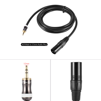 2m/ 6.6ft XLR Male To 3.5mm Plug Audio Cable Cord For ComputerMixer Mixing Console Loudspeaker Outdoorfree - INTL June 2018 - 3 2m/ 6.6ft XLR Male to 3.5mm Plug Audio Cable Cord for ComputerMixer Mixing Console Loudspeaker Outdoorfree - INTL - 3
