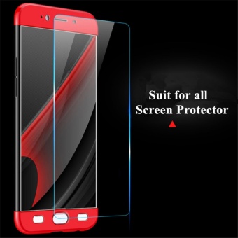 3 In1 Full Cover Case For Huawei P10 Black+Red - Intl April 2018 - 3 3 in1 Full Cover Case For Huawei P10 Black+Red - intl - 3