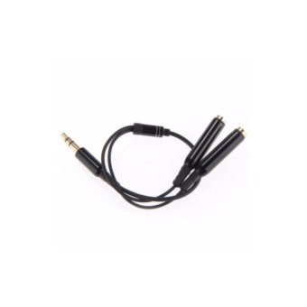 3.5mm Plug Headphone Audio Splitter Cable (Black) June 2018 - 2 3.5mm Plug Headphone Audio Splitter Cable (Black) - 2