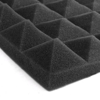 4pcs Acoustic Soundproof Foam Sound Stop Absorption Pyramid Recording Studio Foam Black - Intl June 2018 - 4 4pcs Acoustic Soundproof Foam Sound Stop Absorption Pyramid Recording Studio Foam Black - intl - 4
