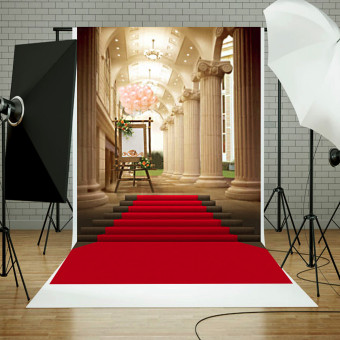 5x7ft European Palace Red Carpet Wedding Photography Background Studio Backdrop June 2018 - 5 5x7ft European Palace Red Carpet Wedding Photography Background Studio Backdrop - 5